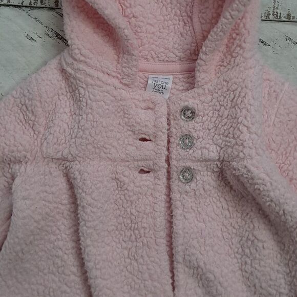 Carter's Hooded Fleece Jacket Pink 18 Month - Picture 4 of 6